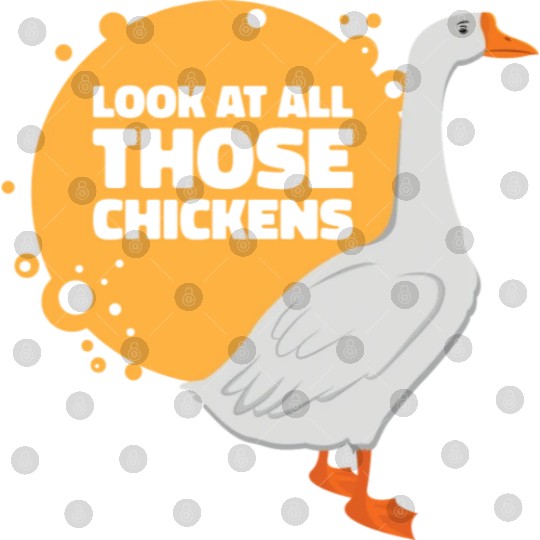 Goose Chickens Farm Animal Cartoon Farmer Digital Files