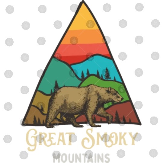 Great Smoky Mountains Vintage Landscape Digital Files