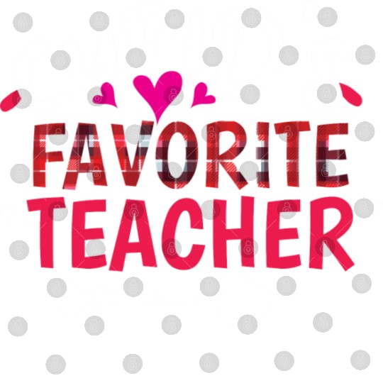 Plaid Cupid Favorite Teacher Valentines Day Digital Files