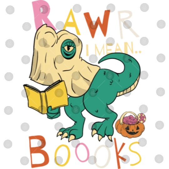 Reading Teacher Halloween T Rex Ghost Book Digital Files