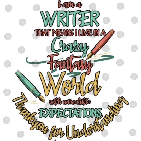 Writer Live In Fantasy World Author Digital Files