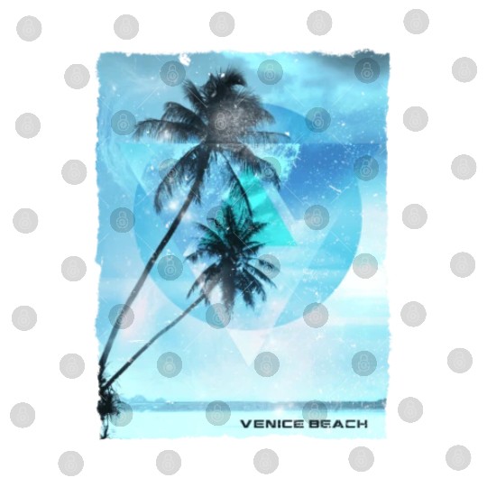 Artistic Venice Beach California Palm Tree Digital Files