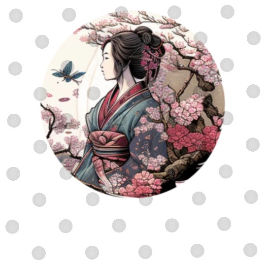 Beautiful Geisha Geiko Geigi Cherry Blossom Sakura Digital Files
