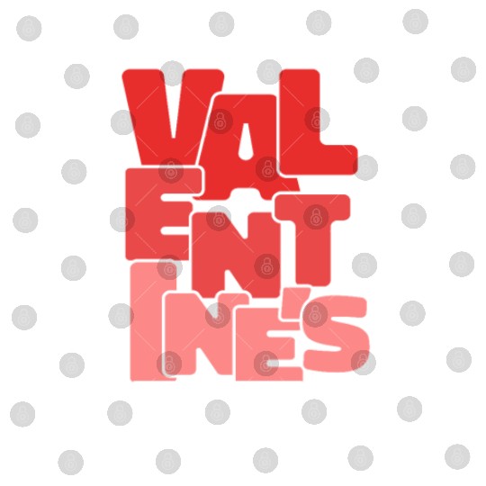 Vintage Happy Valentine's Day February 14 Typograp Digital Files