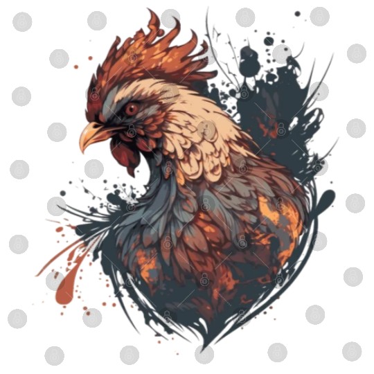 Abstract Graffiti Chicken Farm Animal Pet Chickens Digital Files