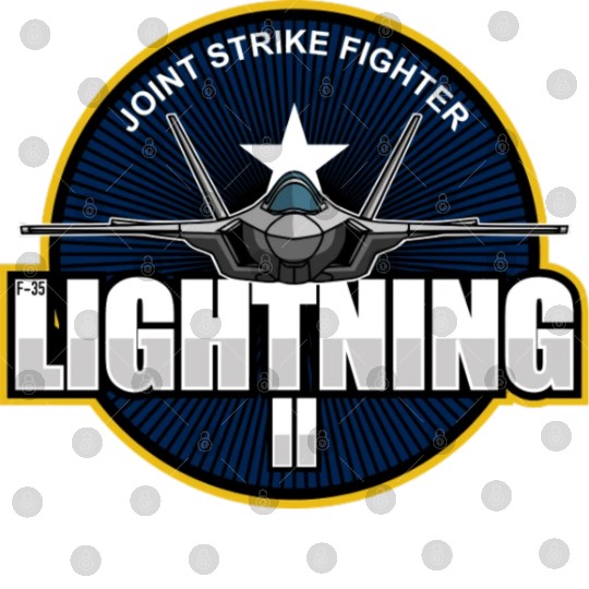 F35 Lightning 2 Patch Small logo red Digital Files