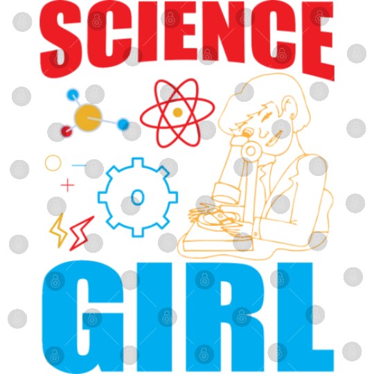 Science Girl I Chemistry Digital Files