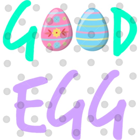 Good Egg Green Purple Text Digital Files