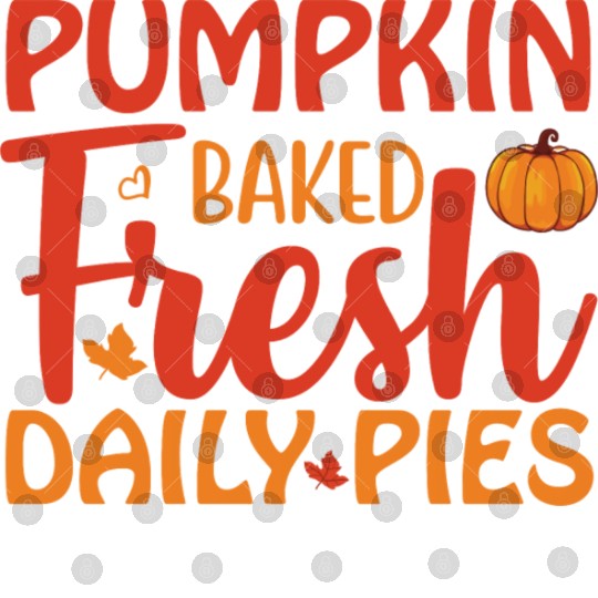 Pumpkin Baked Fresh Daily Pies Digital Files