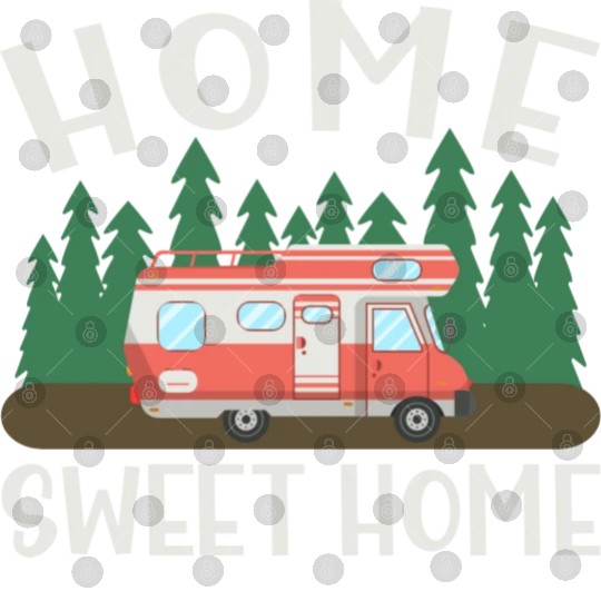Motorhome Rv Camping Camper Home Sweet Home Digital Files