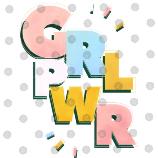 Pwr Typography On Green Digital Files