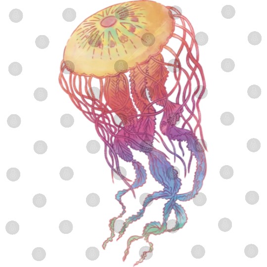 Colorful Jellyfish Digital Files