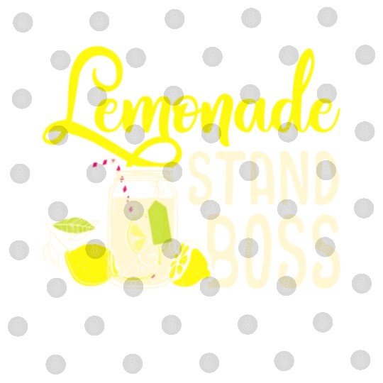 Lemonade Stand Boss Funny Lemon Juice Businesslemo Digital Files