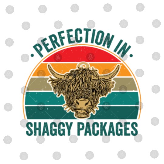 Perfection In Shaggy Packages Highland Cow Digital Files