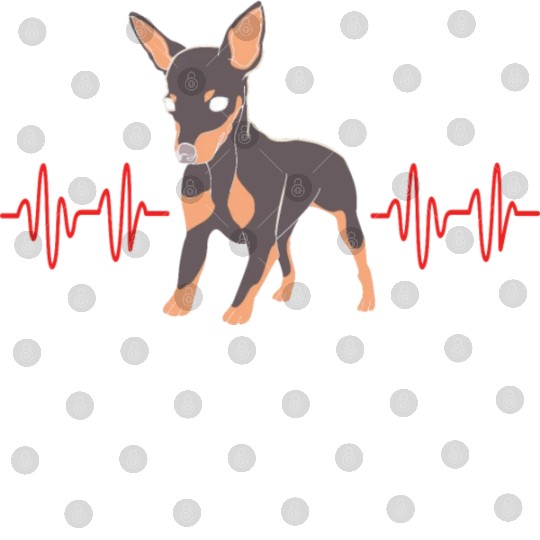 Miniature Pinscher Dog Heartbeat Min Pin Digital Files