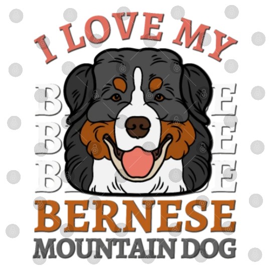 Bernese Mountain Dog cute mom of Bernese Mountain Digital Files