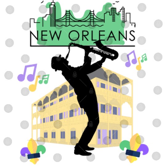 Mardi Gras New Orleans Louisiana City Jazz Music Digital Files