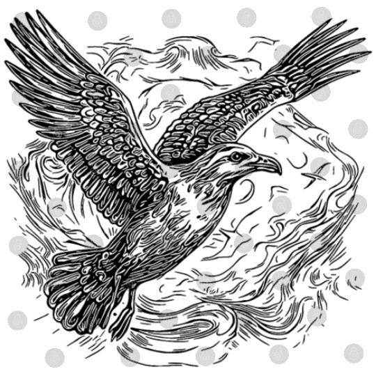 Flying Seagull Over The Sea Digital Files