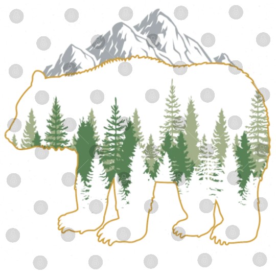 Grizzly Mountain Wildlife Bear Digital Files