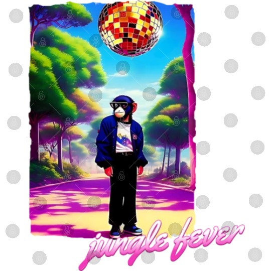 Jungle Fever Chimpanzee Disco Anime 90's Digital Files