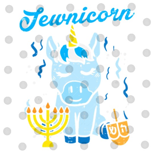 Jewnicorn Jew Unicorn Cute Hanukkah Pajamas Digital Files