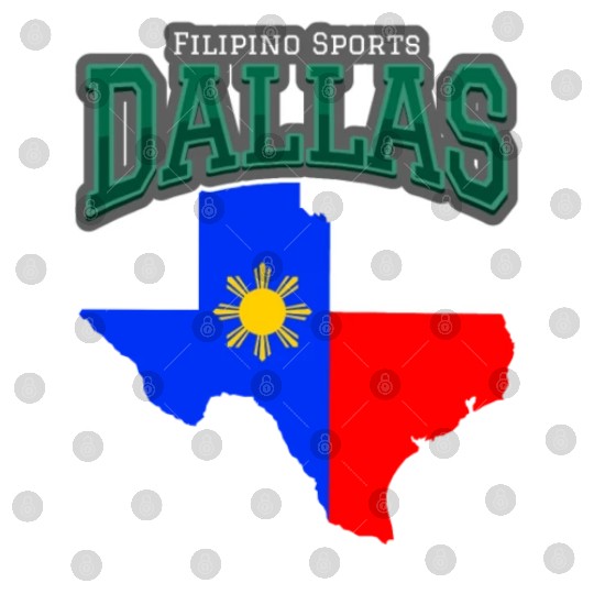 Dallas Filipino Sports, Texas Philippines Flag Digital Files