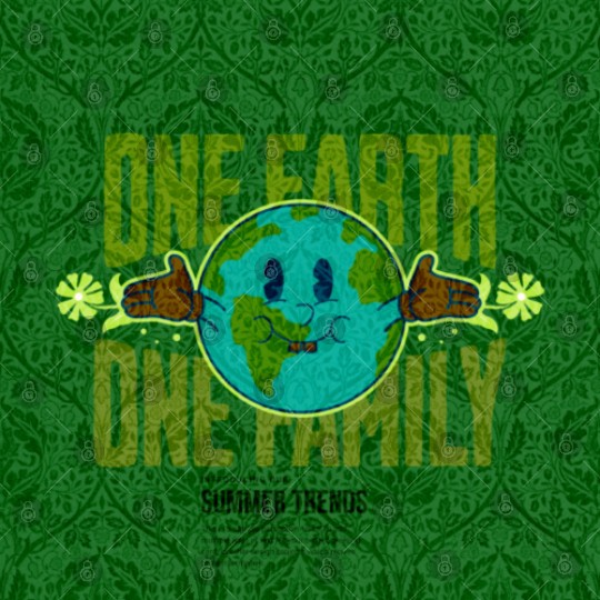 One Earth One Family (Sustainable for earth day) Digital Files