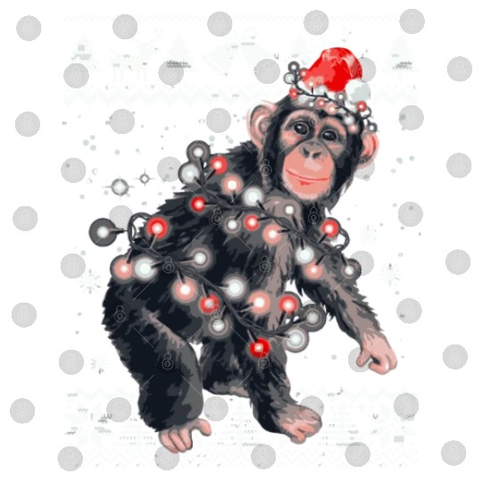 Chimpanzee Monkey Ugly Pajama Monkey Digital Files