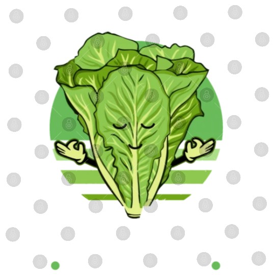 Lettuce Romaine Calm Mindfulness Vegan Yoga Lover Digital Files