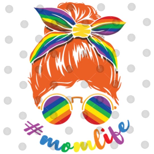 Mama Moms Mommy Gay LGBTQ Rainbow LGBT Pride Month Digital Files