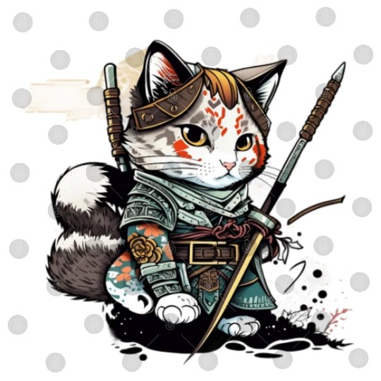The Fearless Samurai Cat: A Sword's Master Digital Files