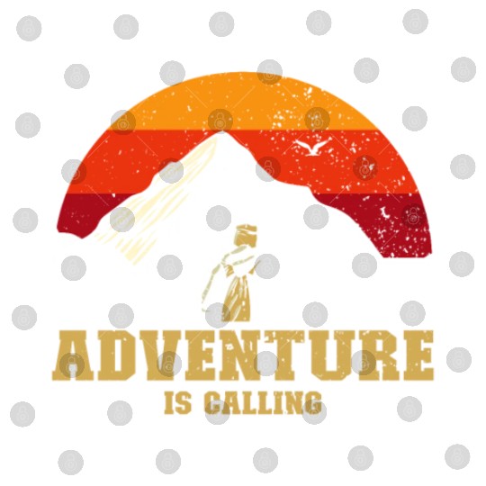 Adventure is Calling hiker Mountaineer Climber Digital Files
