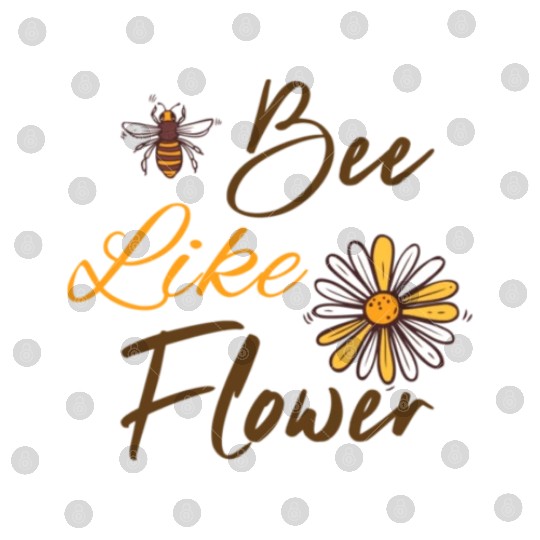 Bee like a flower Honey bee Digital Files