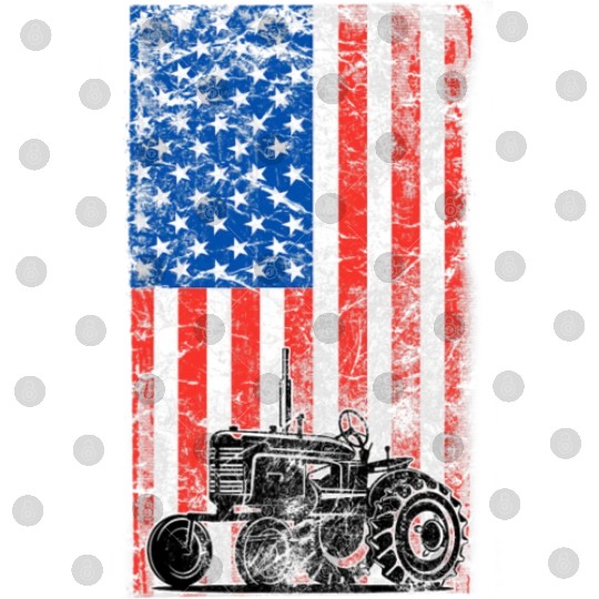 American Flag Farm Patriotic Farming Tractors Digital Files