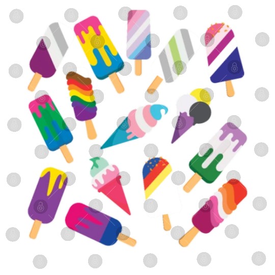Popsicle Gay LGBTQ Rainbow LGBT Pride Month Digital Files