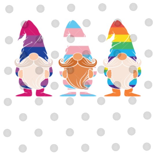 Cute Gnomes Elf LGBTQ Rainbow LGBT Pride Month Digital Files
