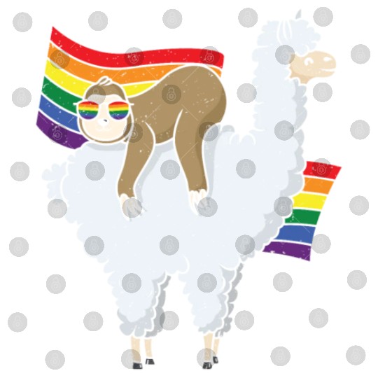 Sloth Equality Gay LGBTQ Rainbow LGBT Pride Month Digital Files