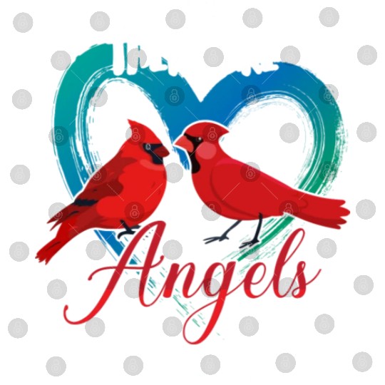 I Believe There Are Angels Among Us Cardinal Bird Digital Files
