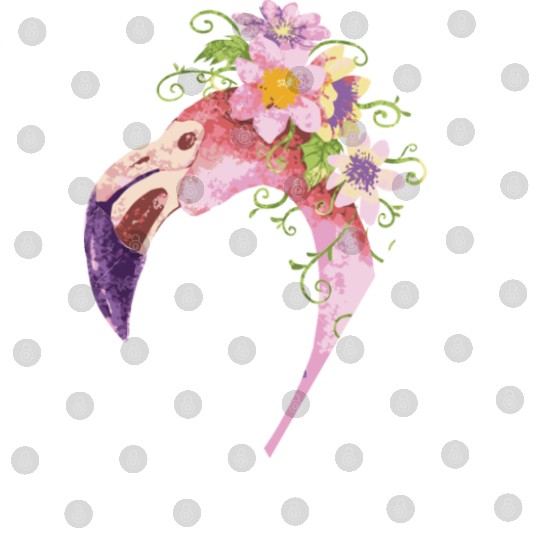 Flamingo Watercolor Triangle Digital Files