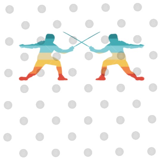 Funny Retro Fencing Make Friends Stab Them Digital Files