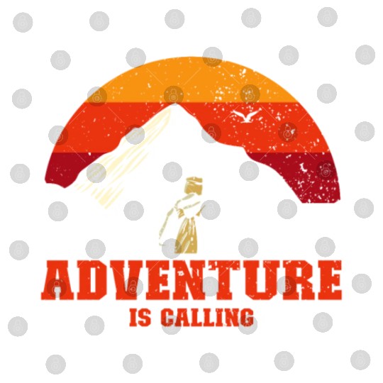 Adventure is Calling hiker Mountaineer Climber Digital Files