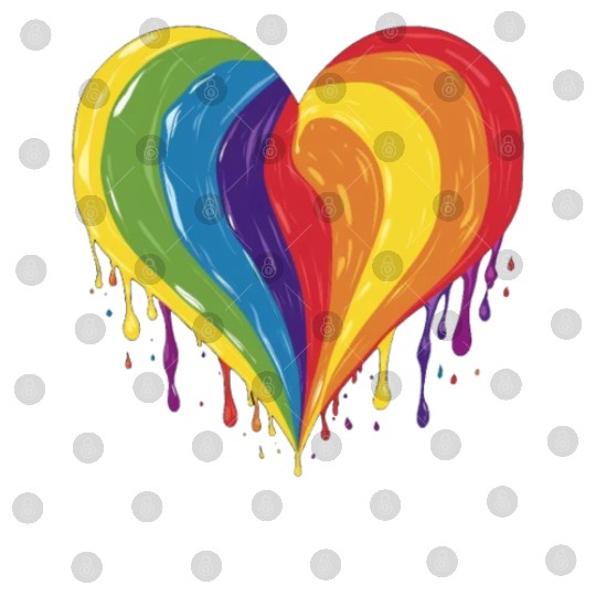 LGBTQ+ Empowerment: Rainbow Heart, Support Gay, Digital Files