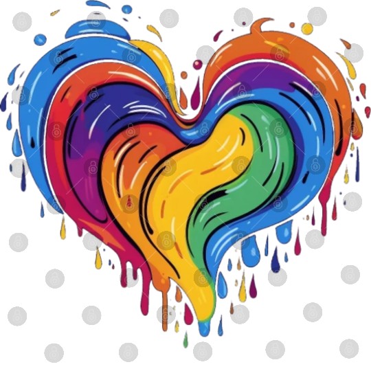 Love is Love: LGBT Rainbow Heart for All Digital Files
