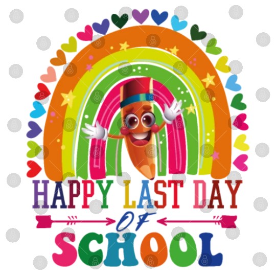Groovy Happy Last Day of School Teacher Student Digital Files