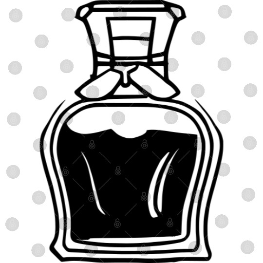 Liquor Bottle Single Color Vector Digital Files