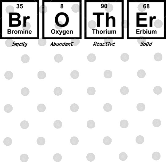 Funny Big Brother Periodic Table Digital Files