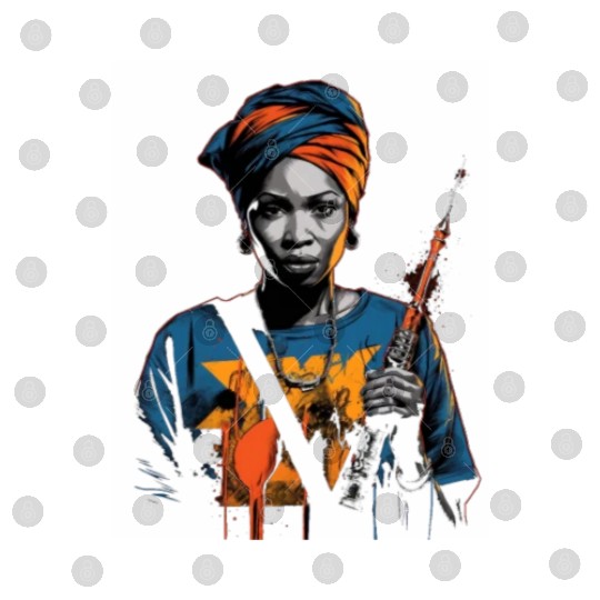 African American Nurse Afro Woman Syringe Nursing Digital Files