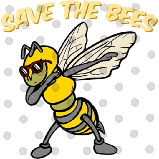 Save The Bees Digital Files Dabbing Bumblebee Bee