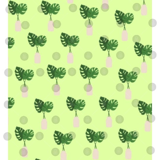 Green Tropical Palm Leaves In A Grey Vessel Digital Files