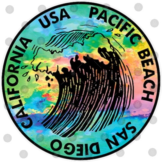 Surf Pacific Beach California San Diego Surfing Su Digital Files